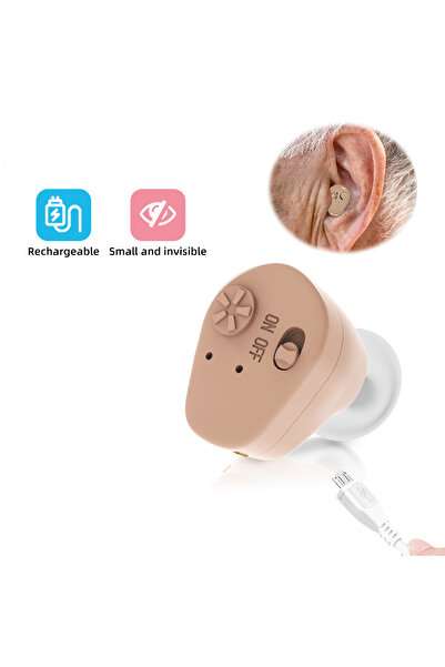 Choice1 سماعة أذن مفرد قابلة لإعادة الشحن من نوع BTE، مُكبر صوت، مُعين سمعي ش...