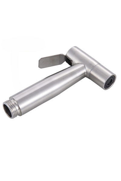 Choice صنبور بيديه فضي اللون، بخاخ يدوي من الفولاذ المقاوم للصدأ، بيديه نسائي...