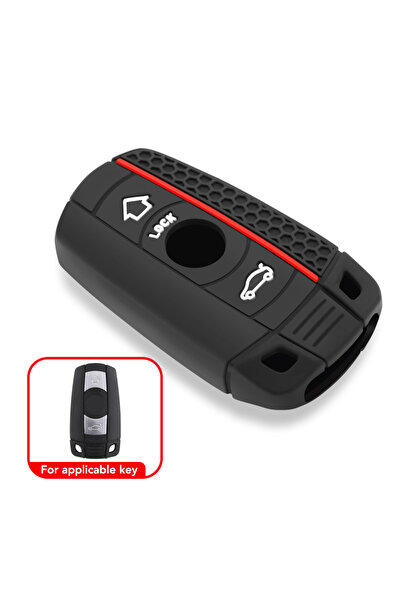 Choice black Silicone Car Smart Key Case Cover For BMW E60 E61 E70 E81 E87 E9...