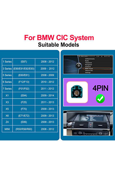 Choice CIC Wireless CarPlay Android For BMW CIC System For BMW 1 2 3 4 5 6 7 ...