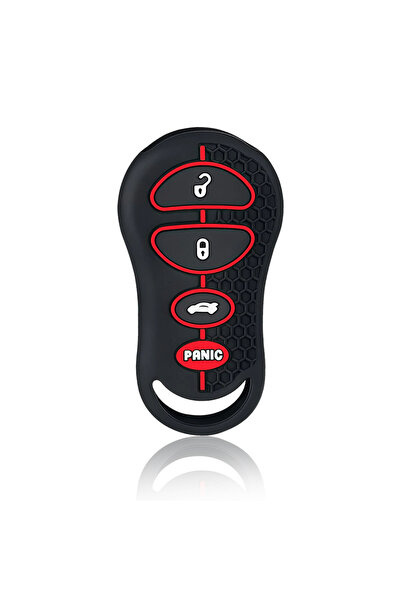 Choice غطاء مفتاح سيارة سيليكون بأربعة أزرار لسيارات كرايسلر 300m، جراند فويا...