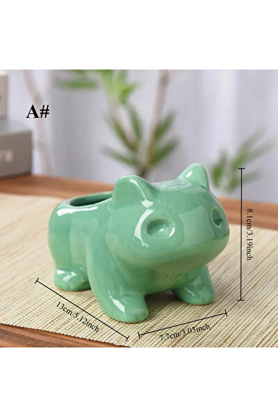 Choice 1pc A Creative Ceramic Mini Flowerpot Succulent Planter Flower Pot wit...