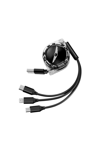 Choice كابل شحن سريع 3 في 1 من نوع USB-C و Micro USB أسود اللون، متوافق مع مل...