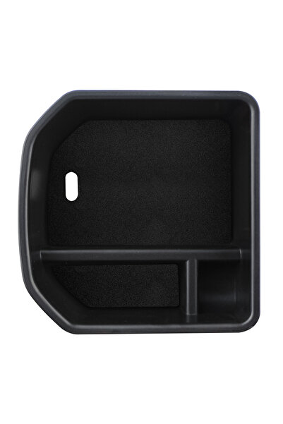 Choice سجادة سوداء مخملية من مادة ABS، صندوق تخزين مركزي للسيارة، مسند ذراع، ...