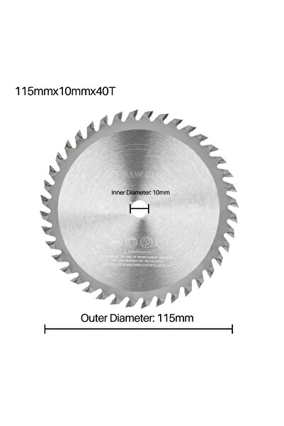 choice2 قطعة واحدة 115x10x40T XCAN، قطعة واحدة 4.5 بوصة 115 مم شفرة منشار دائ...