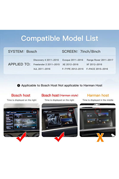 choice2 متوافق مع نظام بوش اللاسلكي كاربلاي وأندرويد أوتو، مناسب لسيارات لاند...