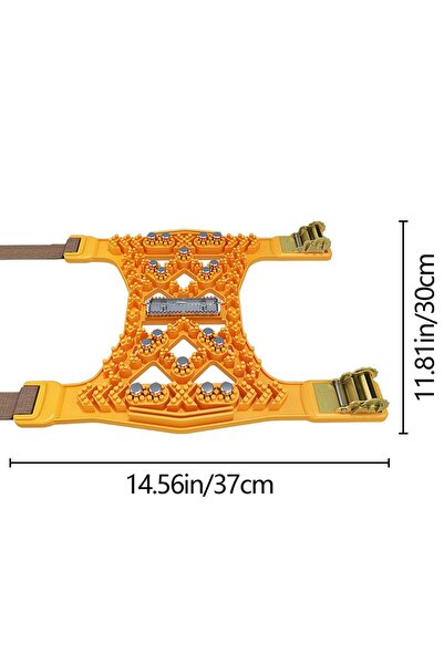 Choice سلسلة ثلج صفراء للسيارة (قطعة واحدة) مضادة للثلج، سلاسل إطارات سيارات ...
