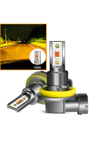 Choice11 2PCS H11 H8 1900K Powerful Bright B1 H11 H8 H9 H16 9005 9006 Amber/G...