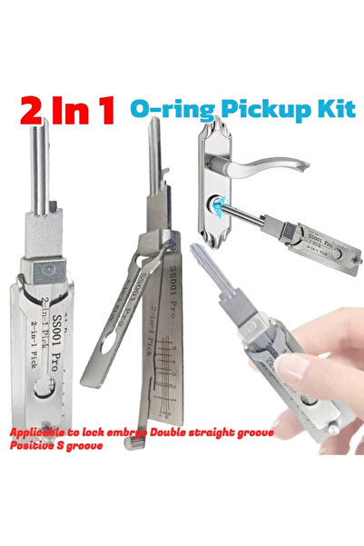 Choice SS001 Stainless Steel Key Decoder 2 In 1 Precision Hook & k Set Lk Dec...
