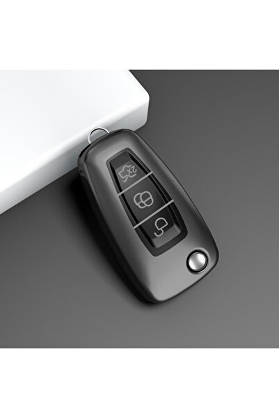 choice2 D grey shell 3 Butt Soft TPU Car Remote Key Fob Cover Case For Ford R...