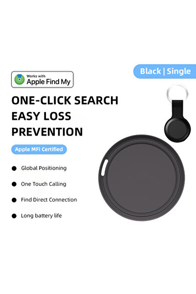 Choice3 جهاز تتبع ذكي GPS أسود اللون، مناسب لأجهزة iOS، مزود بتقنية Airtag، م...