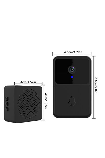 Choice1 black Low Power Video Doorbell WIFI Link Rechargeable Model Doorbell ...
