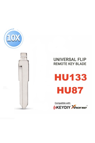 Choice1 10pcs 10/20pcs 52# HU133 HU87 HU133R Metal Uncut Blank Flip Remote Ke...