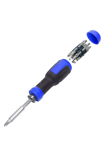 Choice طقم مفكات براغي أزرق 13 في 1، طقم مفكات براغي تلسكوبية، طقم مفكات براغ...