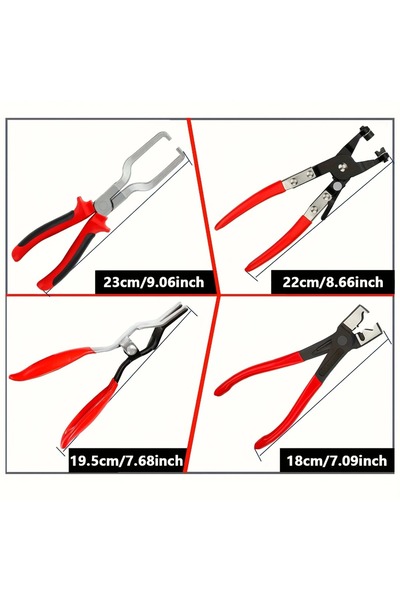 Choice4 1 set of 4 pieces 1 sets of professional multifunctional hose clamps ...