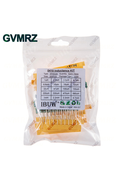 choice2 0410 20ValuesX10PCS Color Ring Inductor Assortment 0307 1/4W 0410 1/2...