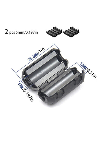 Choice3 قطعتان 5 مم، قطعتان 3/5/7/9/11/13 مم، حلقة قلب من الفريت، مشبك تثبيت،...