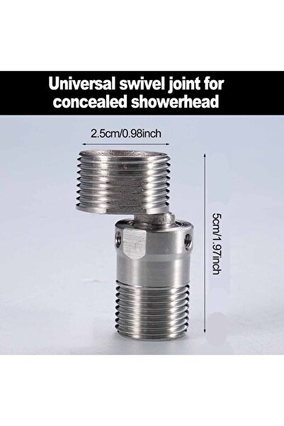 Choice Light Grey Stainless Steel Angled Curved Foot Angle Adjustment 360° Ro...