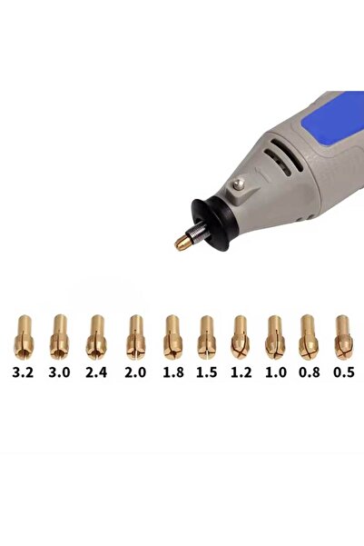Choice مجموعة واحدة (10 قطع) 11 قطعة/عبوة من ظرف تثبيت نحاسي صغير للمثقاب لأد...