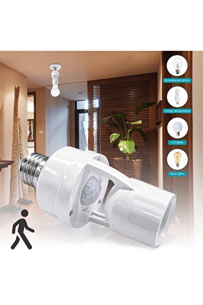 Choice مستشعر حركة بالأشعة تحت الحمراء 220 فولت/110 فولت، قاعدة مصباح E27، مس...