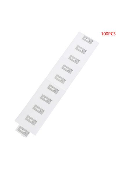 Choice1 100 قطعة من ملصقات شريحة NFC NTAG213، لاصقة رطبة، 2 × 1 سم، 13.56 ميج...