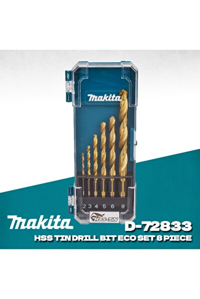 Choice مجموعة رؤوس مثقاب ماكيتا D-72833 HSS TIN ذات ساق مستقيمة، اقتصادية، 6 ...