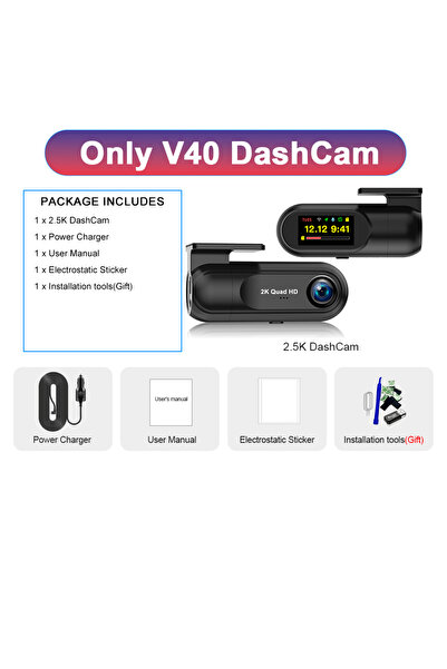 choice2 كاميرا داش كام V40 بسعة 32 جيجابايت فقط، كاميرا داش كام Soam بدقة 2K ...