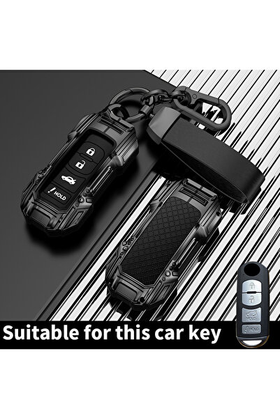 Choice G-black 2 3 4 Butt Car Remote Key Case Cover Shell Fob For MAZDA 2 3 5...