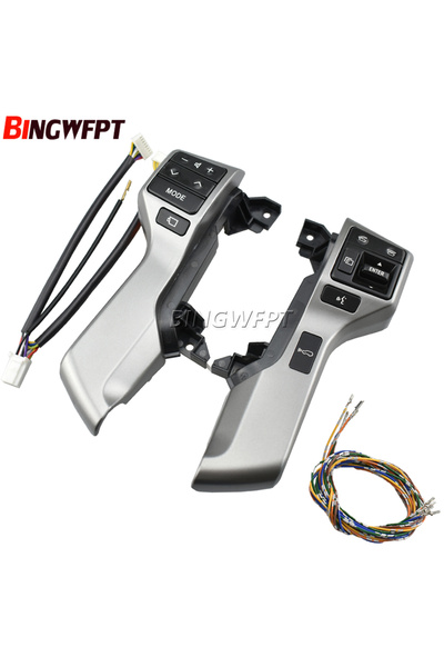 Choice3 مفتاح تحكم متعدد الوظائف لعجلة القيادة مع سلك، رمادي اللون، عالي، منا...