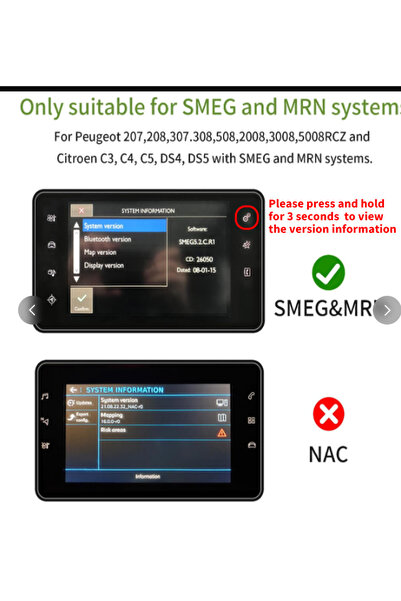 Choice محول كاربلاي لاسلكي من SMEG لسيارات بيجو وسيتروين، وحدة أندرويد أوتو S...