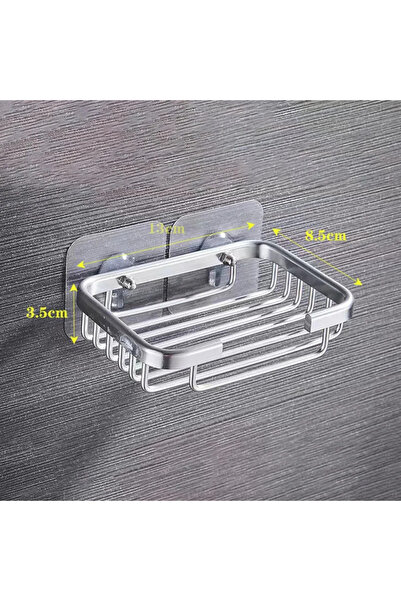 Choice حامل صابون فضي، رف تخزين، طبق صابون ذهبي للاستحمام، رف معلق مبتكر، ذات...