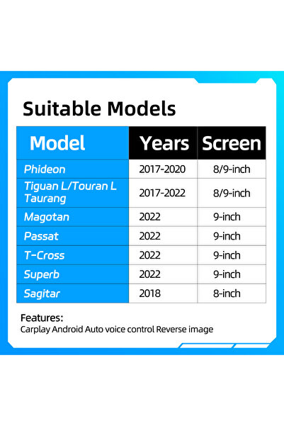 Choice صندوق فك تشفير ترقية فولكس فاجن، واجهة وسائط متعددة، نظام كاربلاي، نظا...