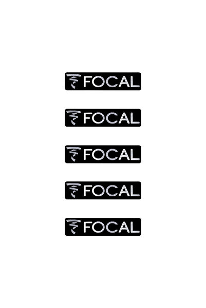 choice2 مجموعة من 5 ملصقات صوتية ثلاثية الأبعاد من الألومنيوم من Focal، متواف...