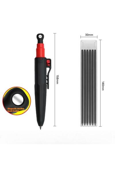 Choice مجموعة أقلام رصاص نجار احترافية ذات ثقوب عميقة، مقاس 2.8 مم، من A1، قل...