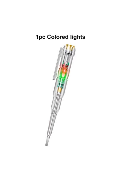 Choice1 D02 Flat DZQ Electric Voltage Tester Pen Flat/Cross Screwdrivers LED ...