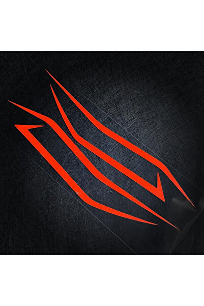 Choice Red Curvy Motorcycle Stickers Motorbike Electrocar Front Cowl Headligh...