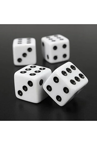 Choice6 غطاء صمام هواء إطار السيارة أو الشاحنة، أبيض اللون، على شكل مكعبات، 4...