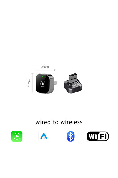 Choice محول كاربلاي لاسلكي للسيارة 2 في 1، صندوق ذكاء اصطناعي صغير، دونجل USB...