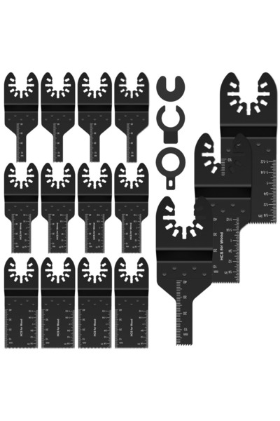 Choice 15 قطعة من شفرات المنشار المتذبذبة سريعة الفك لقطع الخشب والمعادن والب...