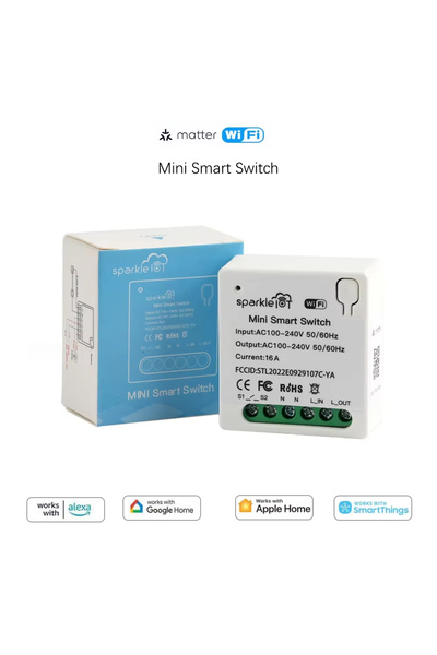 Choice Matter 16A WiFi mini Smart Switch Smart Home Automation Relay Module D...