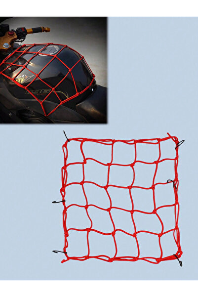 Choice1 Red 30x30cm Elastic Cargo Net (w/Hooks), Durable Stretch Mesh, Fits M...