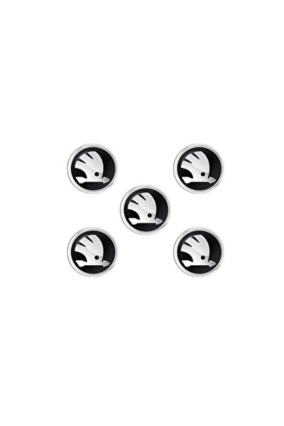 Choice5 ملصق شعار مفتاح السيارة سكودا 5p-14mm-أسود جديد 11 مم 14 مم، ملصق شعا...