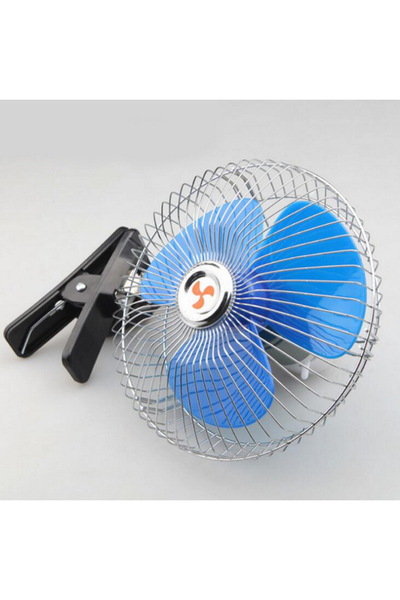 Choice مروحة سيارة كهربائية صغيرة جديدة متأرجحة، 12 فولت، 25 واط، منخفضة الضو...