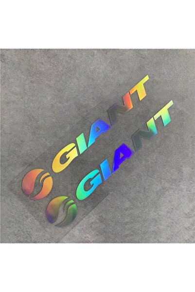 Choice ورقتان من ملصقات إطار الدراجة البيضاء - ملصقات شعار Giant للدراجات الج...