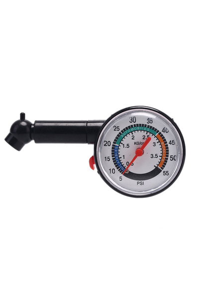 Choice مقياس ضغط الإطارات للسيارات والدراجات النارية، أسود اللون، بمقياس قرصي...