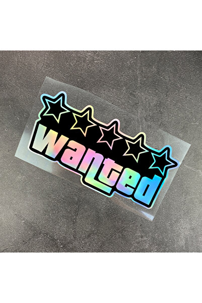 Choice3 20x10cm WANT3-Laser Pentagram Wanted Motorcycle Stickers Waterproof D...