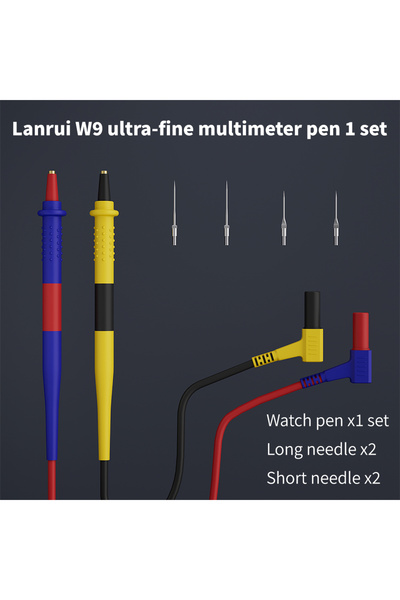 Choice W9 Lanrui Universal W9 Multimeter Test Pen Set Titanium Alloy Tip Pure...
