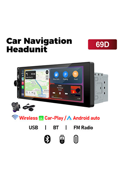 Choice راديو سيارة لاسلكي XIMA بشاشة 6.9 بوصة، يدعم CarPlay وAndroid Auto وMP...