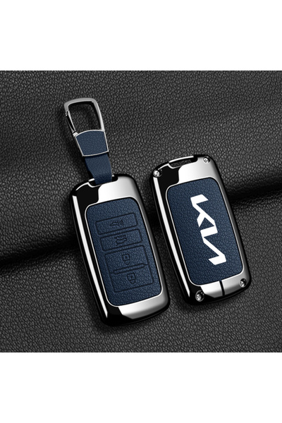 Choice1 غطاء وحامل مفتاح السيارة الذكي عن بعد من جلد وسبائك الزنك، قطعة واحدة...