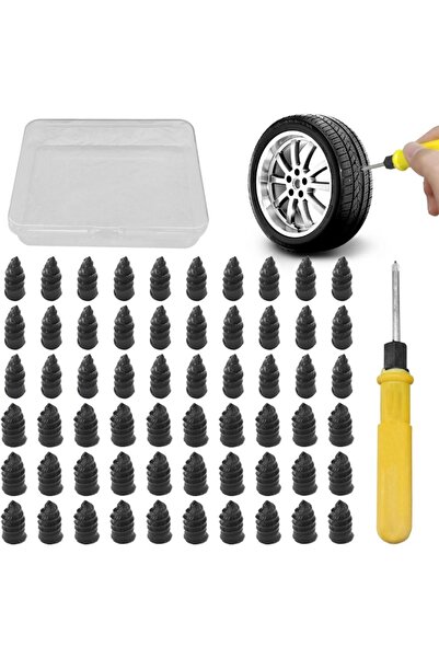 Choice ٦٠ مسمارًا، ٦٠ مسمارًا لإصلاح الإطارات، طقم أدوات إصلاح ثقوب الإطارات ...